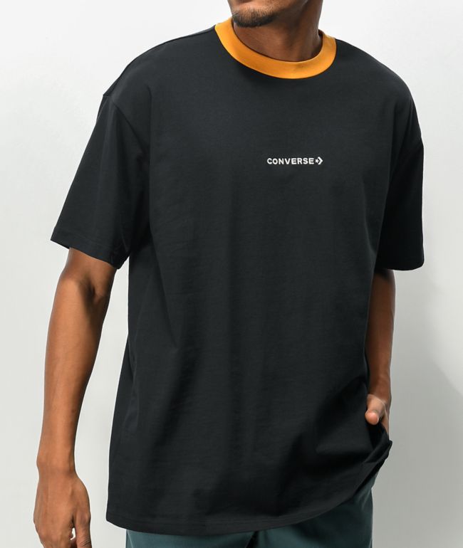 Converse Wordmark Oversize Black Knit T-Shirt