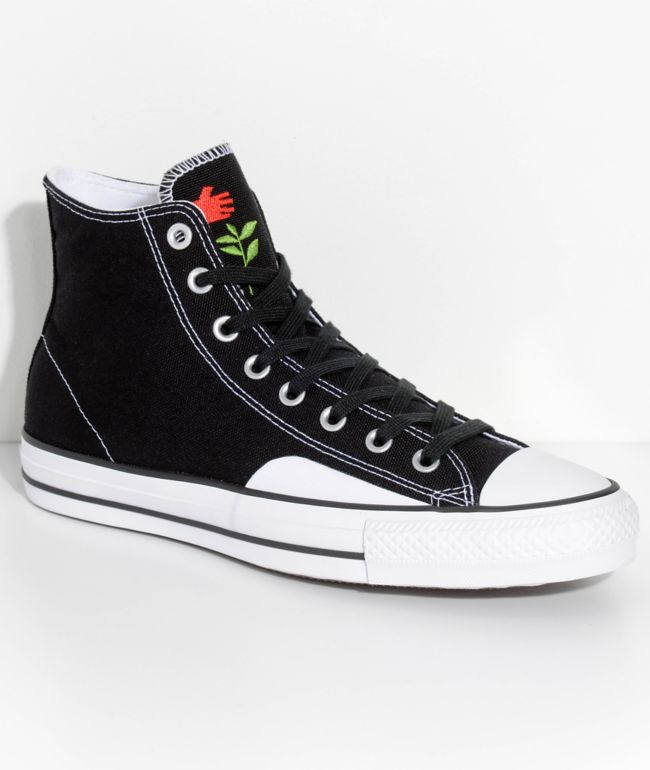 Converse x Chocolate CTAS Pro Black \u0026 White Skate Shoes | Zumiez