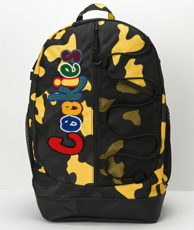 Cookies Bungee Mochila a prueba de olores con camuflaje amarillo
