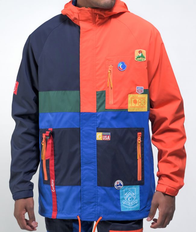 Cookies Colores Navy & Orange Windbreaker Jacket