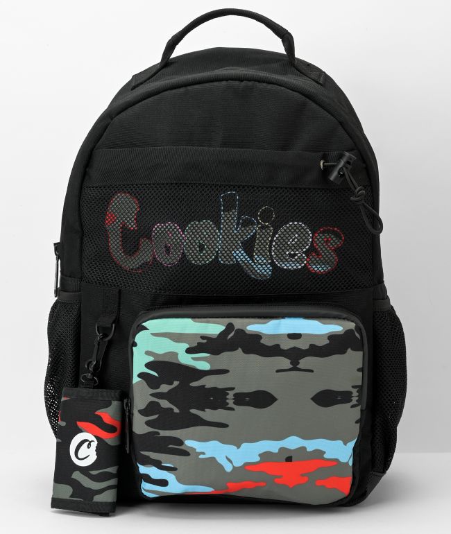 Cookies V4 Smell Proof Black Quilted Backpack