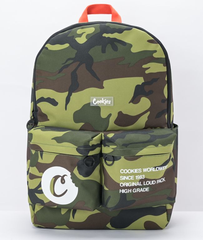 cookies camo backpack