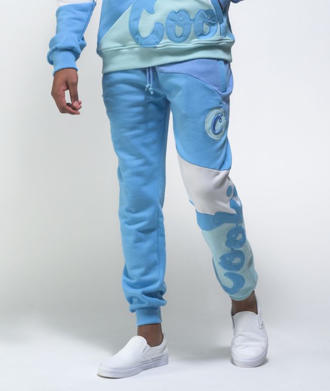 blue jogger sweatpants