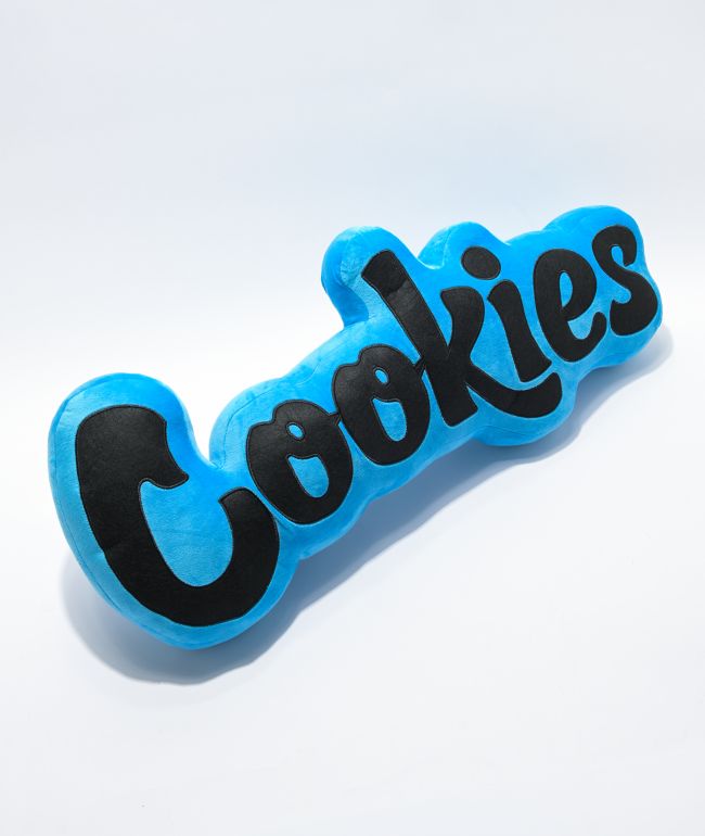Cookies almohada de terciopelo azul