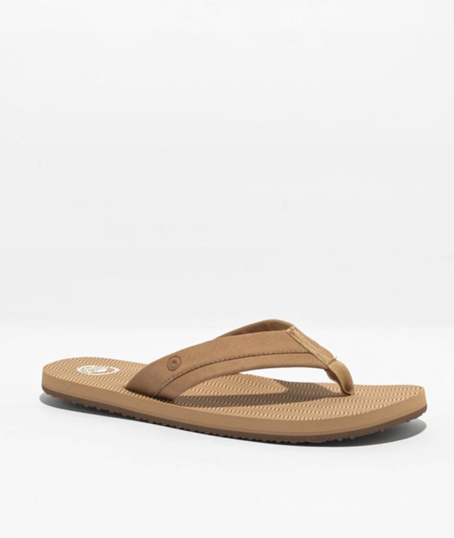 flip flops tan