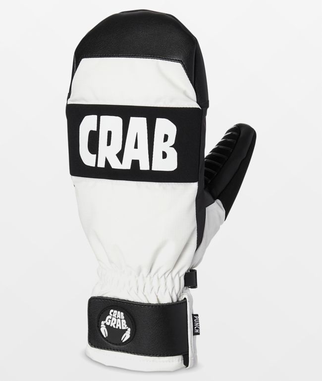 Crab Grab Blanco Punch 15K Mitones de snowboard 