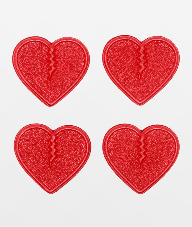 Crab Grab Mini Hearts All Red Stomp Pads