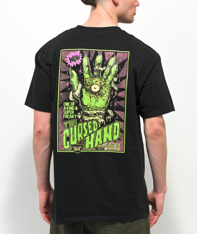 Creature INFERNO Skateboard T Shirt BLACK XXL 