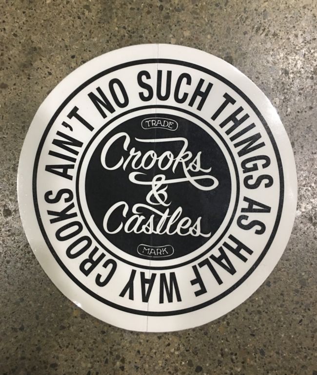 Crooks & Castles High Life Sticker Zumiez.ca