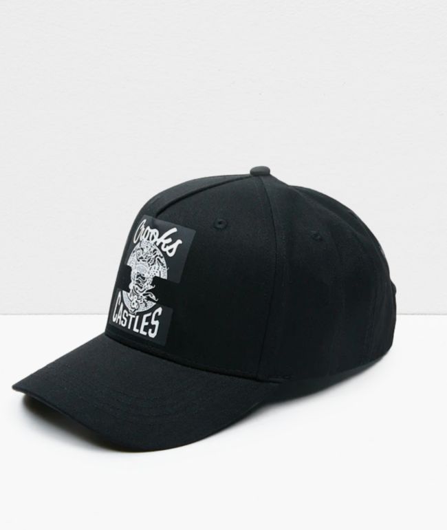 Crooks & Castles Mad Klepto Black Snapback Hat