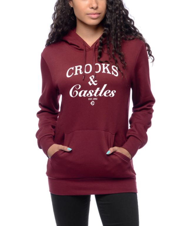 crooks and castles hoodie womens
