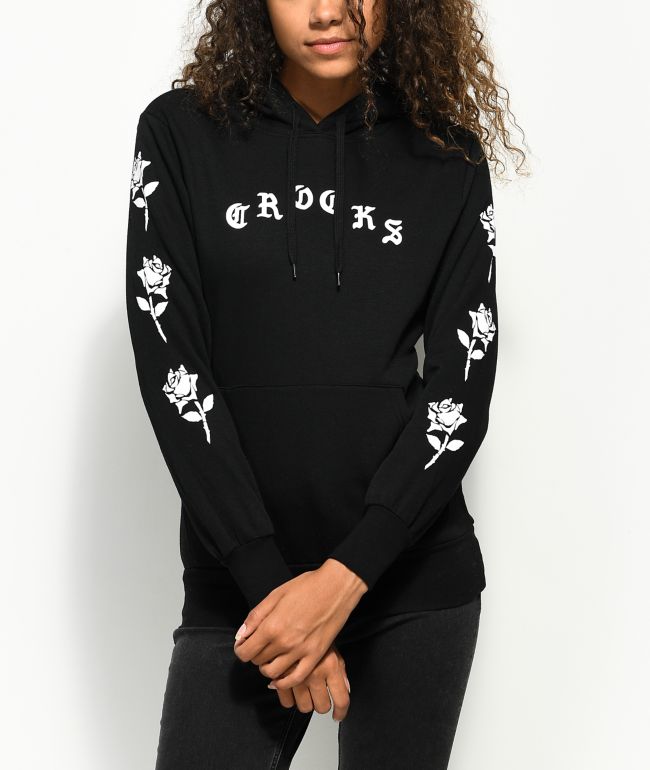 Crooks and castles rose hoodie new arrivals