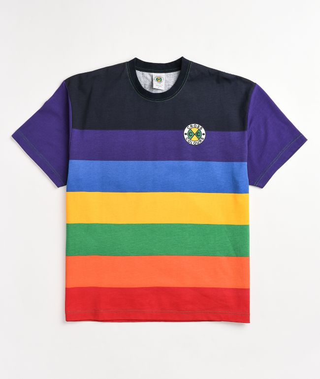 Cross Colours Black \u0026 Multi Stripe Knit
