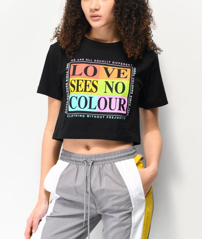 Cross Colours Love Sees No Colour Black T-Shirt