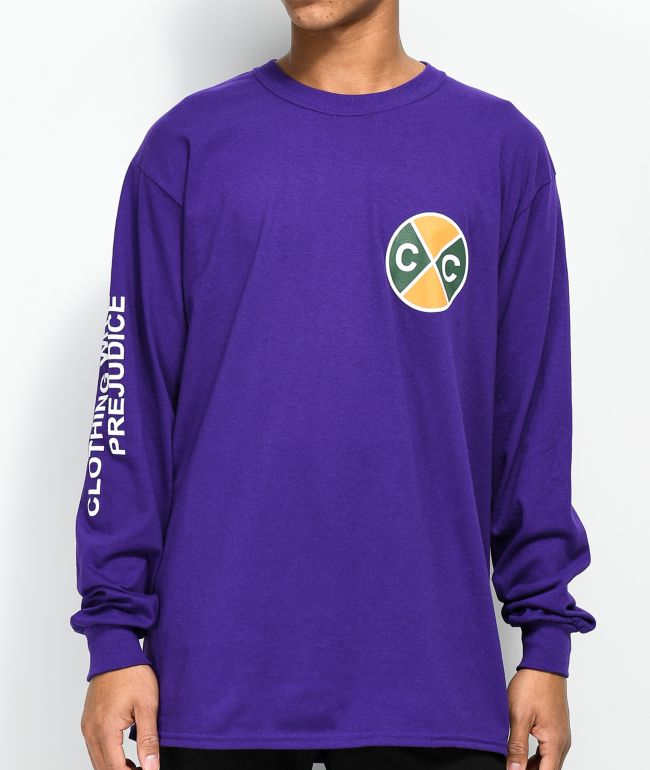 purple long sleeve t shirt mens