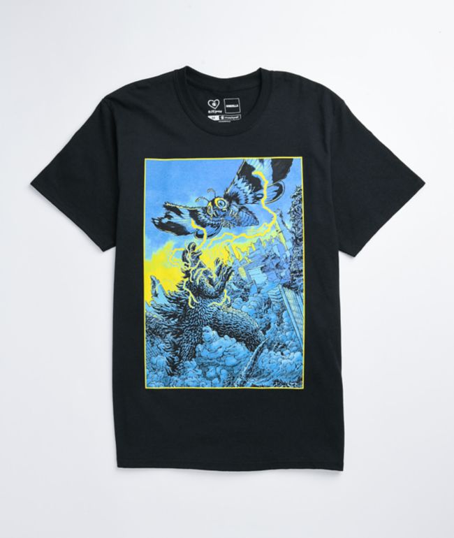 Crunchyroll x Godzilla Mothra Black T-Shirt