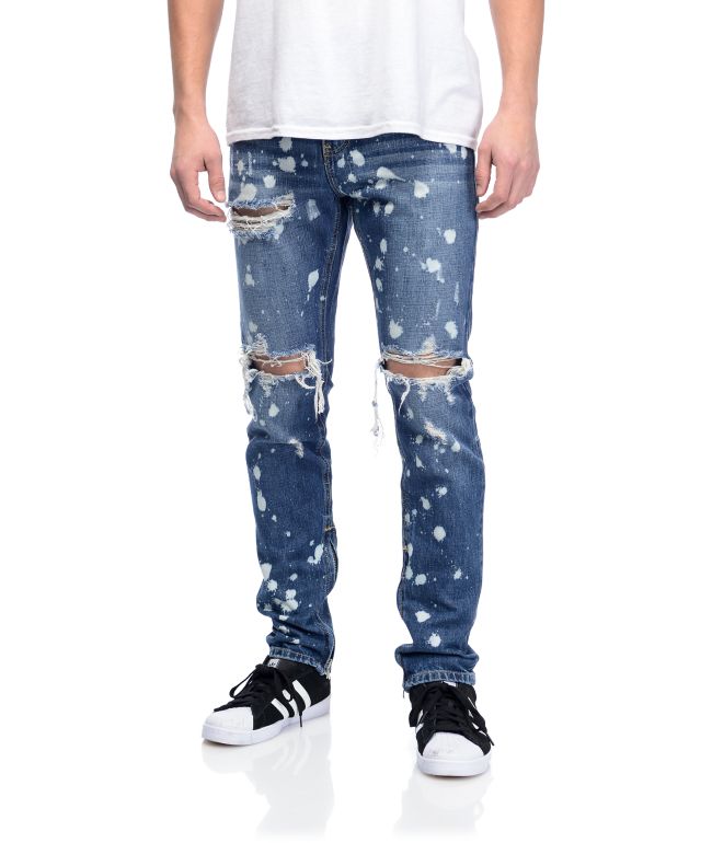 bleached ripped jeans womens