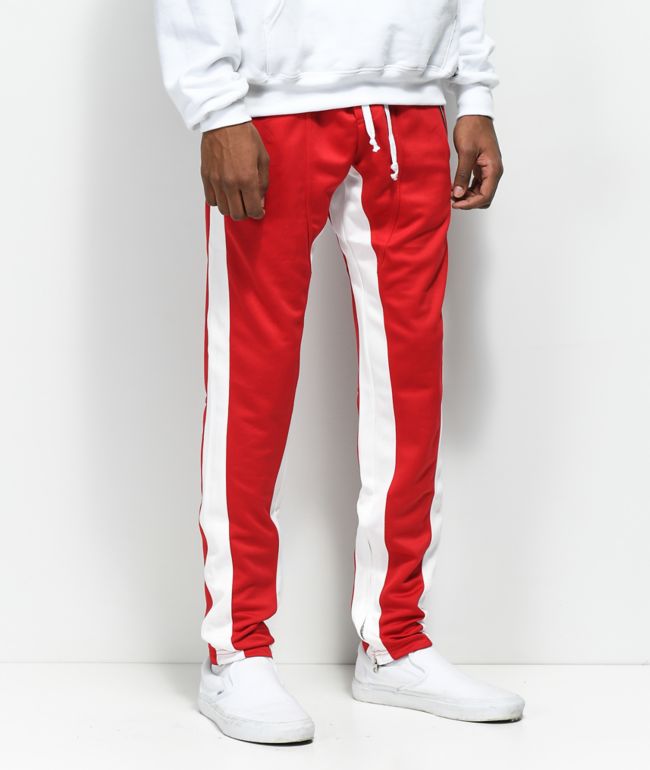 Red and white jeans clearance