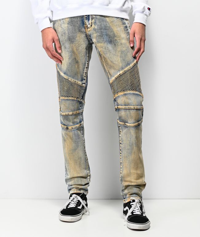 moto style jeans