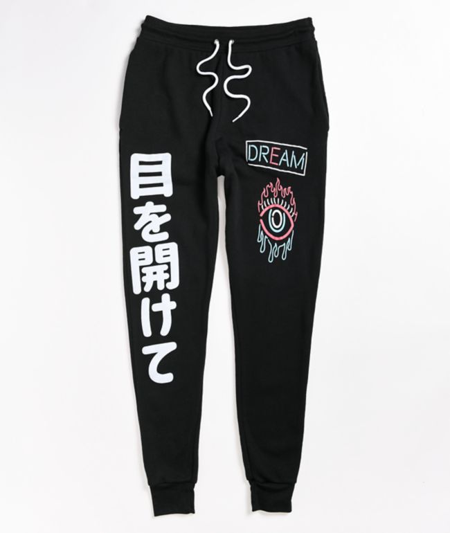 stylish black joggers