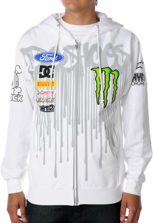 DC Ken Block Drip White Hoodie | Zumiez