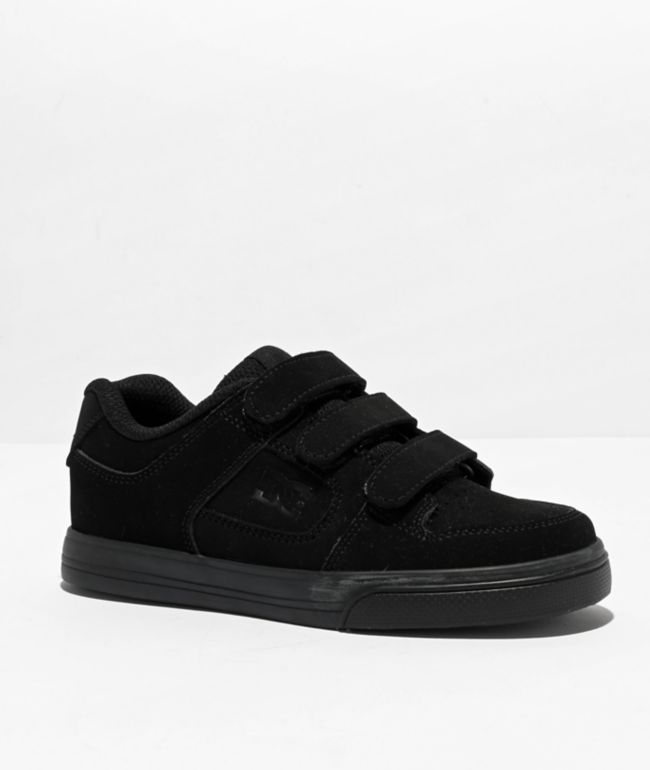 DC Kids Court Graffik Black, White & Pink Skate Shoes