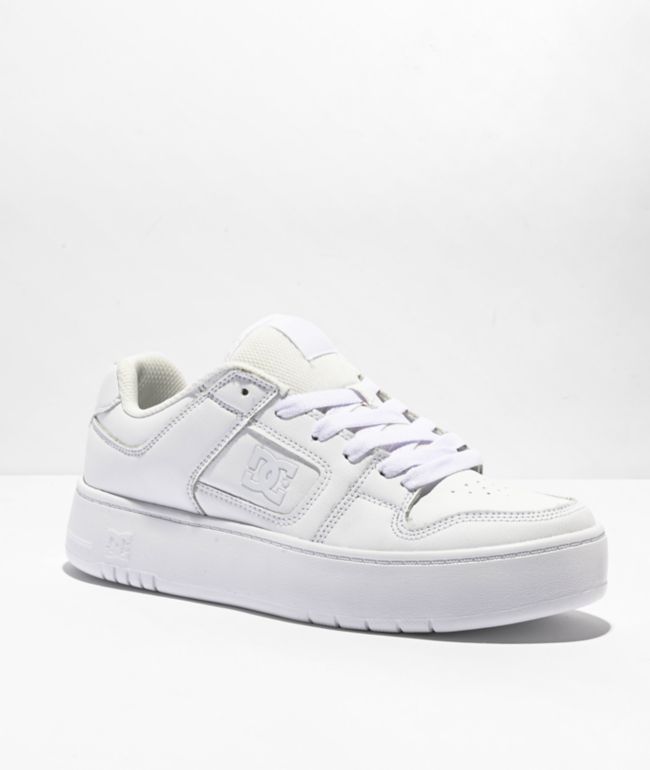 DC Manteca White Platform Shoes