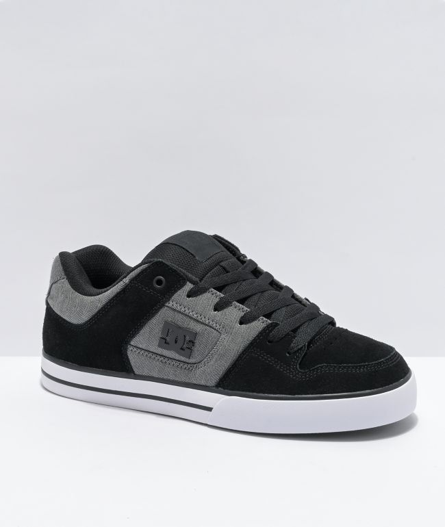DC Pure SE Black \u0026 Grey Skate Shoes 