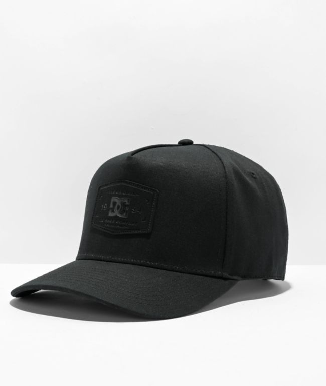 DC Reynotts gorra negra de 6 paneles