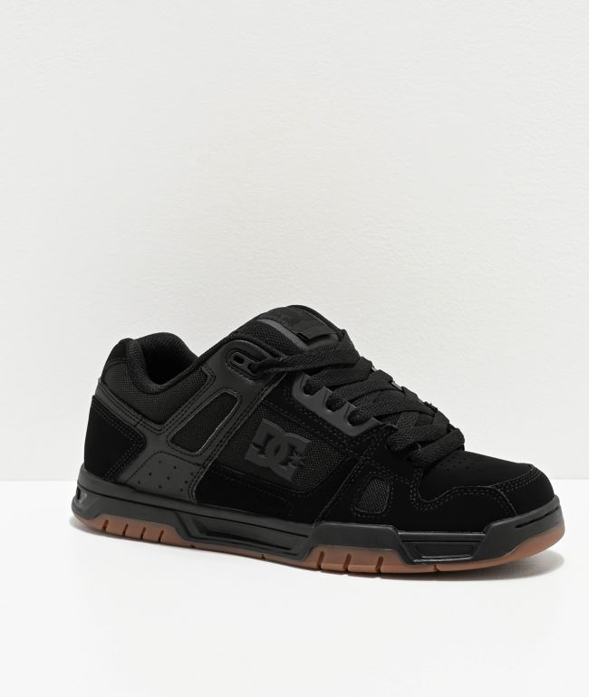 DC Stag Black \u0026 Gum Skate Shoes | Zumiez