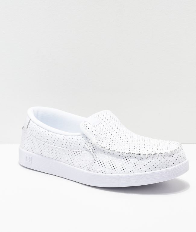 comfortable white slip on shoes