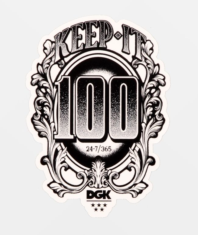 Commissie Aannemer vrijdag DGK 100 Sticker