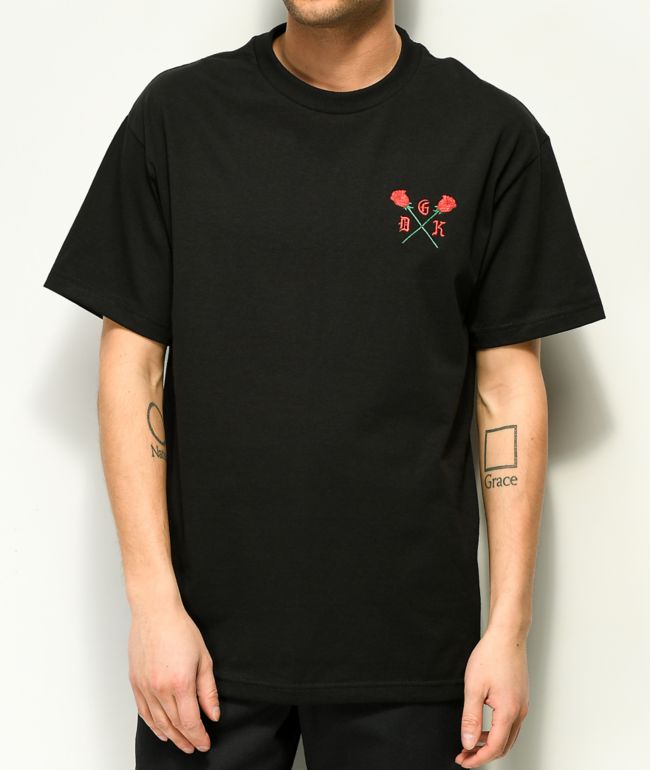Camiseta rosa y negra Sale