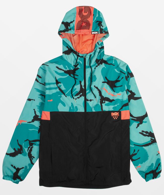 DGK Storm Teal \u0026 Black Windbreaker Jacket