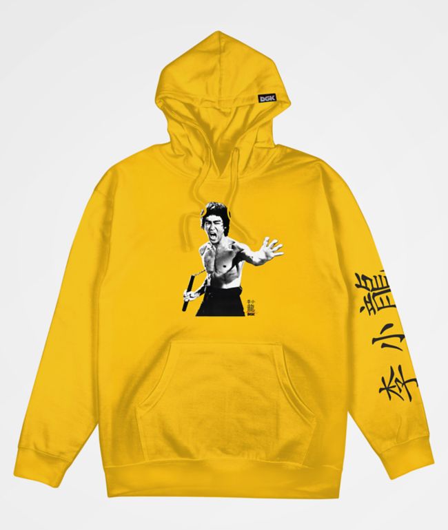 bruce lee yellow sweatshirt