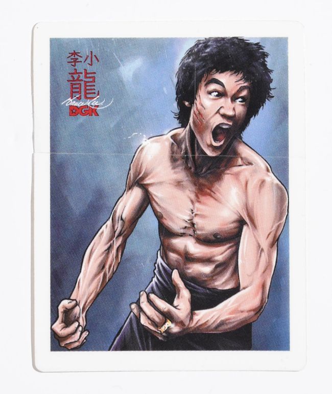 DGK x Bruce Lee No Way As Way Sticker 