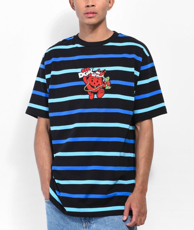 DGK x Kool-Aid Crash Black & Blue Stripe T-Shirt