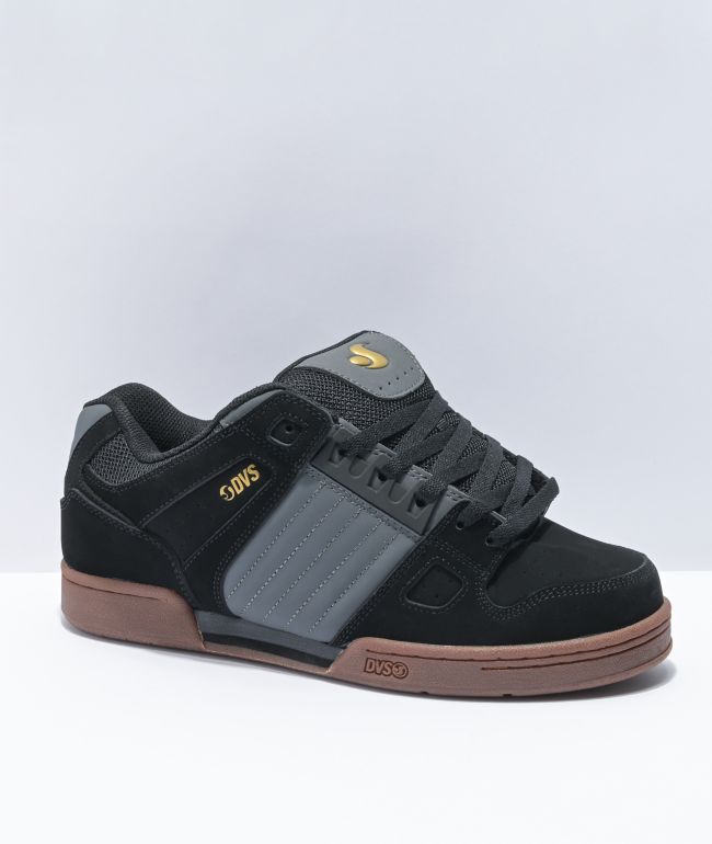DVS Celsius Shoes Black Black Leather 