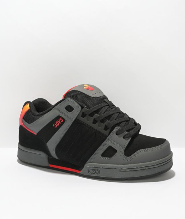DVS Celcius Charcoal, Black, & Red Skate Shoes