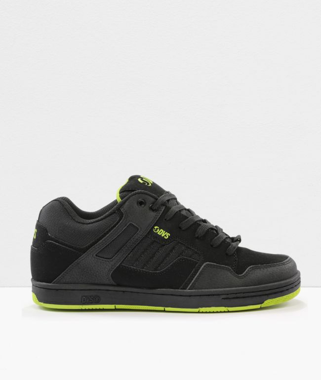 DVS Enduro 125 Black & Lime Green Skate Shoes