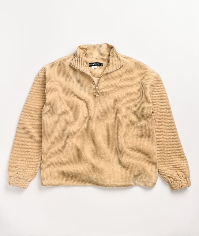 cream quarter zip