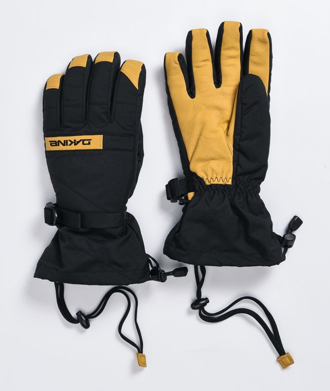 Dakine Nova Black & Tan Snowboard Gloves