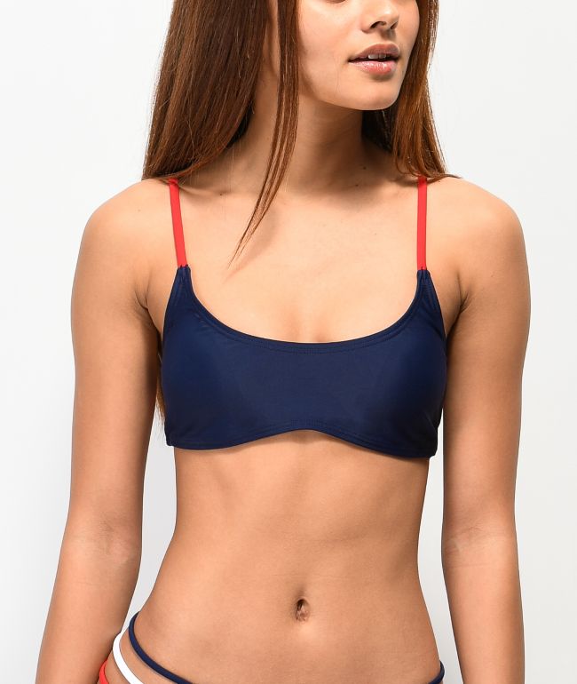 navy blue bralette top