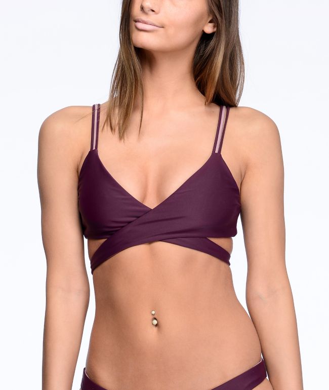 Mauve bikini top Clearance