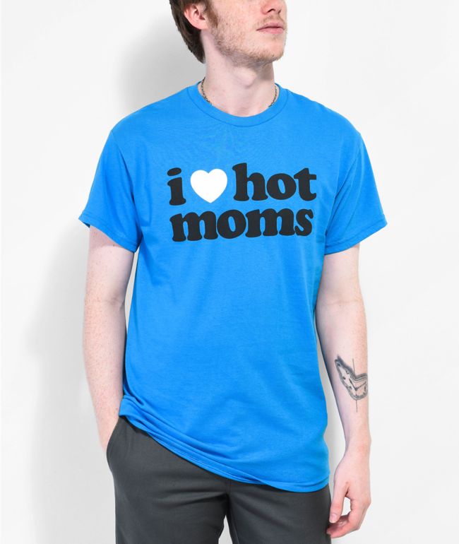 Danny Duncan I Heart Hot Moms Camiseta azul 