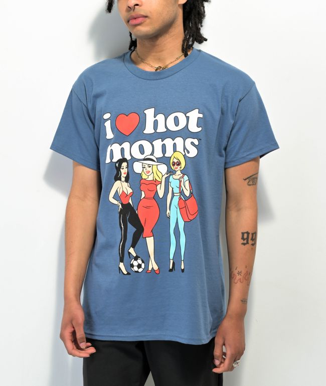 Danny Duncan I Heart Hot Moms Group Slate TShirt
