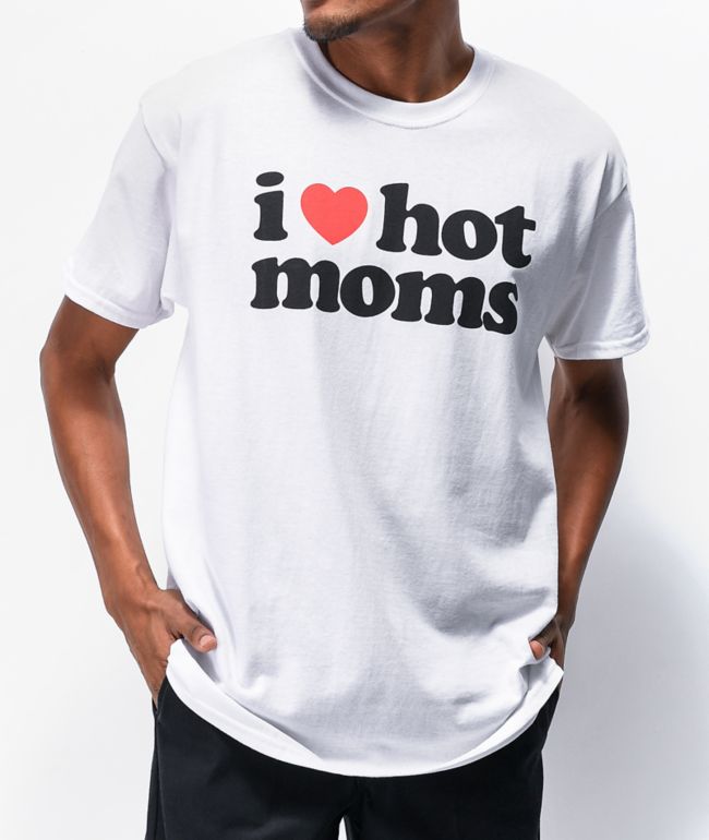 Danny Duncan I Heart Hot Moms White T Shirt Zumiez