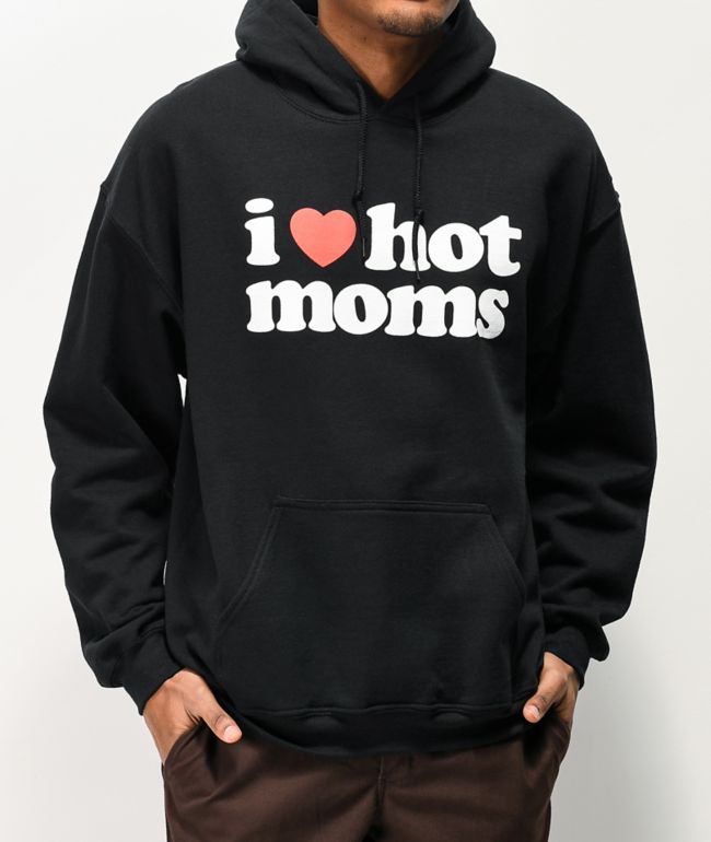 Danny Duncan I Heart Hot Moms sudadera con capucha negra