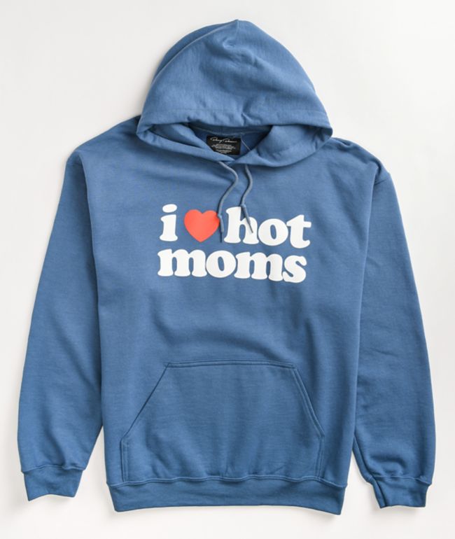 Danny Duncan I Heart Hot Moms sudadera con capucha índigo