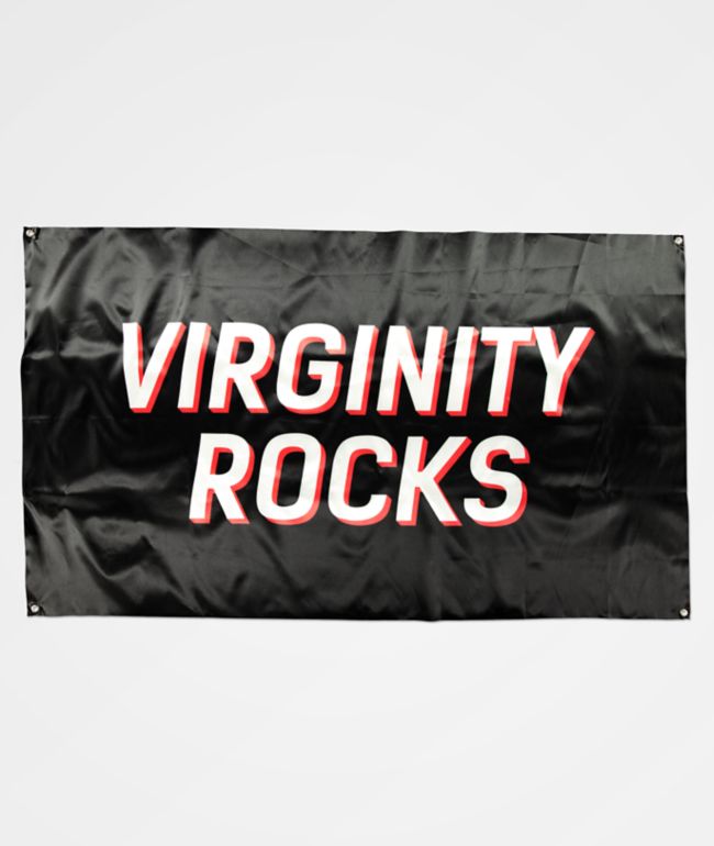 Danny Duncan Virginity Rocks Black Banner Zumiez